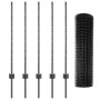 Set de Cerca de Jardín 2 piezas Gris by , fence posts - Ref: Foro24-3336089, Price: 59,23 €, Discount: %