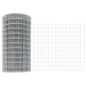 Cerca Euro con 11 Postes en U Plata 0.4 x 50 m Acero de , Postes de cerca - Ref: Foro24-3336212, Precio: 111,79 €, Descuento: %