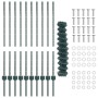 Cerca de Malla de Eslabones con 10 postes en U Verde 1x10 m Acero de , Postes de cerca - Ref: Foro24-3336240, Precio: 91,39 €...