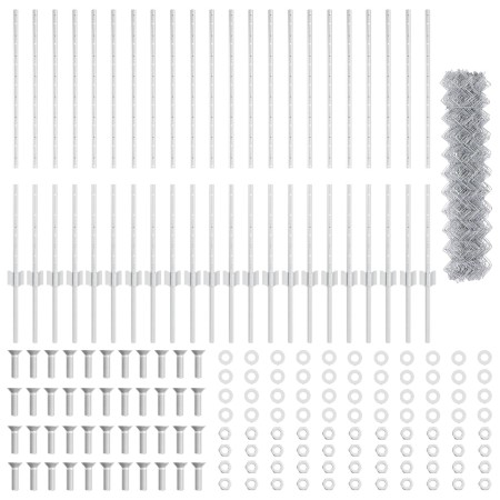 Juego de Vallas de Jardín Juego de 2 Acero galvanizado 25 x 1 m by , fence posts - Ref: Foro24-3336307, Price: 164,31 €, Disc...