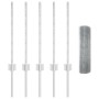 Set de Cerca de Jardín Juego de 2 Acero galvanizado Grande by , fence posts - Ref: Foro24-3336314, Price: 38,80 €, Discount: %