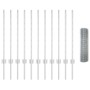 Cerca de Alambre Soldado con 11 Postes en Plata 0.8x25 m de Acero de , Postes de cerca - Ref: Foro24-3336359, Precio: 86,99 €...