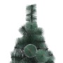 Árbol Navidad artificial con luces LEDs PVC&PE verde 120 cm