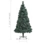 Árbol Navidad artificial con luces LEDs PVC&PE verde 120 cm