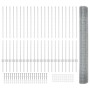 Cerca de Alambre Soldado con 44 Posts en U Plata 1.2x50 m Acero de , Postes de cerca - Ref: Foro24-3336399, Precio: 241,29 €,...
