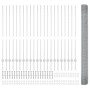 Cerca de Alambre Soldado con 44 Poste U Plateado 1.4x50 m Acero de , Postes de cerca - Ref: Foro24-3336403, Precio: 280,70 €,...