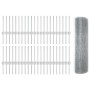 Valla de Alambre Soldado con 44 Postes U Plateados 0.4x100 m de Acero de , Postes de cerca - Ref: Foro24-3336413, Precio: 194...