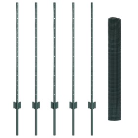 Set de Cerca de Jardín Set de 2 Verde Metal 10 x 1 m Duradero de , Postes de cerca - Ref: Foro24-3336445, Precio: 51,92 €, De...