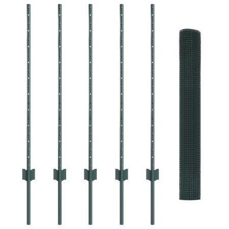 Set de Cerca de Jardín Set de 2 Verde Metal 10 x 1 m Duradero de , Postes de cerca - Ref: Foro24-3336445, Precio: 51,92 €, De...