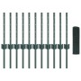Cerca de Alambre Soldado con 11 Postes en U Verde 0.4x25 m Acero de , Postes de cerca - Ref: Foro24-3336464, Precio: 55,99 €,...