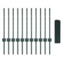 Juego de Cerca de Malla para Pollos Set de 2 Verde PVC, Metal de , Postes de cerca - Ref: Foro24-3336469, Precio: 65,42 €, De...