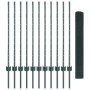 Juego de Cerca de Jardín Set de 2 Verde Acero Galvanizado by , fence posts - Ref: Foro24-3336479, Price: 98,66 €, Discount: %