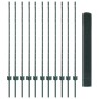 Cerca Soldada con 11 Postes en U Verde 1.2x25 m de Acero de , Postes de cerca - Ref: Foro24-3336483, Precio: 110,85 €, Descue...