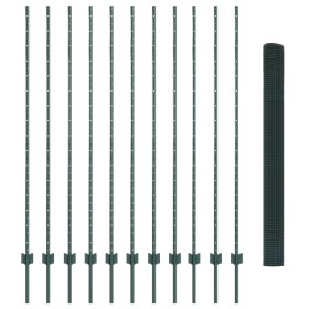 Juego de Cercas Set de 2 Verde Metal 25 x 1.5 m Duradero de , Postes de cerca - Ref: Foro24-3336494, Precio: 144,84 €, Descue...