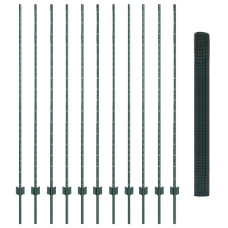 Juego de Cercas Set de 2 Verde Metal 25 x 1.5 m Duradero de , Postes de cerca - Ref: Foro24-3336494, Precio: 144,70 €, Descue...