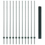 Cerca de alambre soldado con 11 postes en U Verde 1.6x25 m Acero de , Postes de cerca - Ref: Foro24-3336495, Precio: 146,17 €...