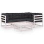 5-piece garden furniture set with solid pine wood cushions by vidaXL, Garden sets - Ref: Foro24-3076600, Price: 452,46 €, Dis...