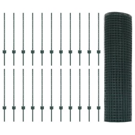 Cerca de Alambre Soldado con 22 Postes U Verde 0.8x50 m de Acero von , Zaunpfosten - Ref: Foro24-3336513, Preis: 157,41 €, Ra...