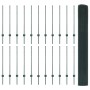 Cancela de Alambre Soldado con 22 postes en U Verde 1x50 m Acero de , Postes de cerca - Ref: Foro24-3336517, Precio: 178,06 €...