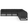 Gartenmöbel-Set 7-teilig und Kissen aus massivem Kiefernholz von vidaXL, Gartensets - Ref: Foro24-3076558, Preis: 787,96 €, R...
