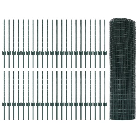 Cerca de Alambre Soldado con 44 U Posts Verde 0.6x100 m Acero de , Postes de cerca - Ref: Foro24-3336537, Precio: 241,47 €, D...