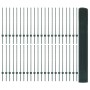 Valla Soldada con 44 postes U Verde 1x100 m de Acero de , Postes de cerca - Ref: Foro24-3336544, Precio: 358,16 €, Descuento: %