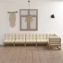 Garden furniture 6 pieces with cushions made of solid pine wood by vidaXL, Garden sets - Ref: Foro24-3076617, Price: 695,25 €...