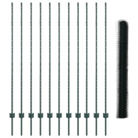 Comprar Postes para Cerca 11 pcs U-Channel Verde