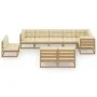 Gartenmöbelset 9-teilig mit massiven Kiefernholzpolstern. von vidaXL, Gartensets - Ref: Foro24-3076687, Preis: 973,38 €, Raba...