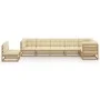 7-piece garden furniture set with solid pine wood cushions by vidaXL, Garden sets - Ref: Foro24-3076647, Price: 750,71 €, Dis...