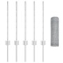 Poste de Cerca 5 pcs U-Channel 60 cm Acero Galvanizado, Cerca Hexagonal 0.6x10 m Acero Galvanizado de , Postes de cerca - Ref...