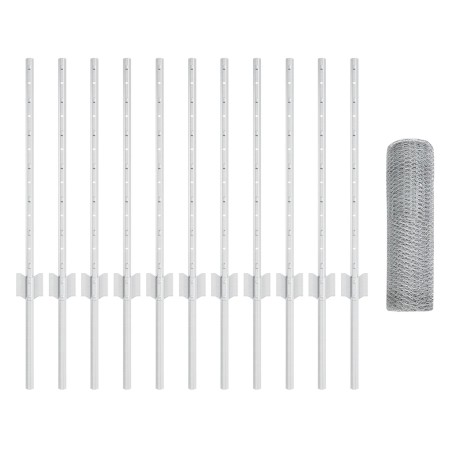Conjunto de Valla de Jardín  Set de 2 Acero galvanizado Grande | Foro24.es | Tu tienda online para hogar, jardín y más Foro24.es