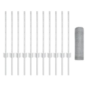 Comprar Postes de Valla 11 pcs U-Channel 60 cm