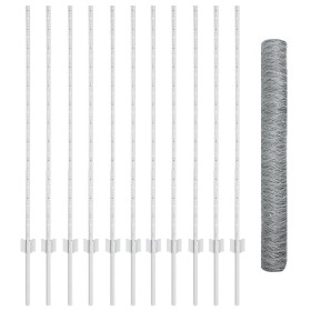 Comprar Set de Valla de Jardín 2 Piezas Acero