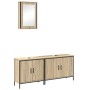 Conjunto de Muebles de Baño de 3 Piezas de Madera Ingenierizada de Roble von , Badezimmerwaschtische - Ref: Foro24-3345140, P...