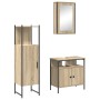 Conjunto de Muebles de Baño de 3 Piezas  Roble Sonoma Madera Elaborada | Foro24.es | Tu tienda online para hogar, jardín y más Foro24.es
