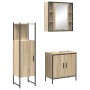 Juego de Muebles de Baño de 3 Piezas de Roble Sonoma Madera Ingenierada | Foro24.es | Tu tienda online para hogar, jardín y más Foro24.es