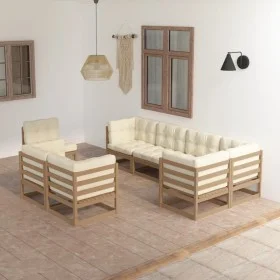 Gartenmöbel 8-teilig und Kissen aus massivem Kiefernholz von vidaXL, Gartensets - Ref: Foro24-3076717, Preis: 980,03 €, Rabat...