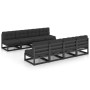 9-teiliges Gartenmöbel-Set mit Kissen aus massivem Kiefernholz von vidaXL, Gartensets - Ref: Foro24-3076408, Preis: 933,14 €,...
