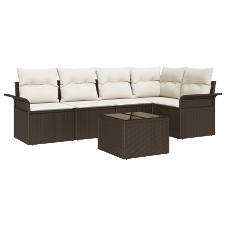 Juego de Sofás de Jardín de 5 Piezas con Cojines Gris Ratán Polipropileno by , Outdoor sofas - Ref: Foro24-3345368, Price: 40...