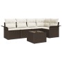 Juego de Sofás de Jardín de 5 Piezas con Cojines Gris Ratán Polipropileno by , Outdoor sofas - Ref: Foro24-3345368, Price: 40...