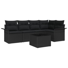 Conjunto de sofá de jardín de 6 piezas con