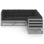 5-piece garden furniture set with solid pine wood cushions by vidaXL, Garden sets - Ref: Foro24-3076776, Price: 464,26 €, Dis...