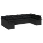 Conjunto de Sofá de Jardín  de 10 Piezas con Cojines Negro Poliratán | Foro24.es | Tu tienda online para hogar, jardín y más Foro24.es