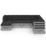 7-piece garden furniture set with solid pine wood cushions by vidaXL, Garden sets - Ref: Foro24-3076756, Price: 574,33 €, Dis...