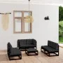 7-piece garden furniture set with solid pine wood cushions by vidaXL, Garden sets - Ref: Foro24-3076468, Price: 713,65 €, Dis...