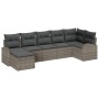 Conjunto de sofá de jardín de 7 piezas con cojines gris de poliratán von , Outdoor-Sofas - Ref: Foro24-3346129, Preis: 439,86...
