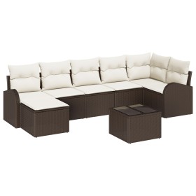 Conjunto de sofá de jardín de 7 piezas con cojines grises de ratán sintético by , Outdoor sofas - Ref: Foro24-3346138, Price:...