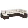 Juego de Sofá de Jardín de 8 Piezas con Cojines Marrón Poliéster von , Outdoor-Sofas - Ref: Foro24-3346158, Preis: 519,96 €, ...