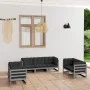 Gartenmöbelset 7-tlg. mit Kissen aus massivem Kiefernholz von vidaXL, Gartensets - Ref: Foro24-3076501, Preis: 654,95 €, Raba...